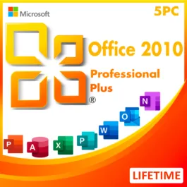 Microsoft Office 2010 Professional Plus for 5PC  Activation Product Key