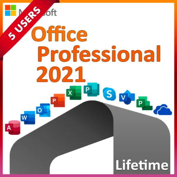 Microsoft Office 2021 Professional Plus For 5PC Lifetime Activation Key