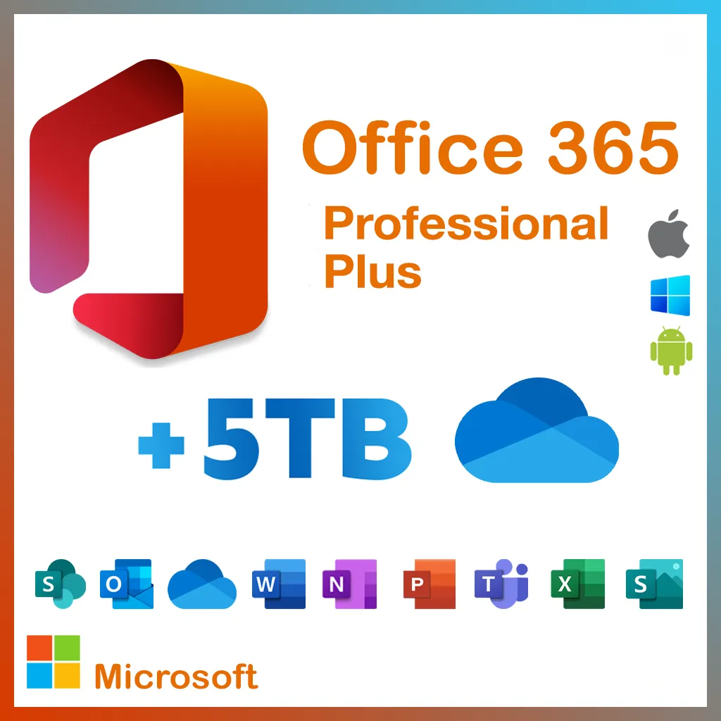 Microsoft Office 365 Professional Plus For 5PC